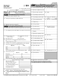 Schedule K-1 Form 1065 (2021) - Thumbnail