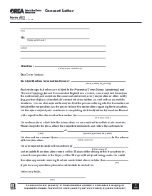 Form 633, Consent Letter - Thumbnail