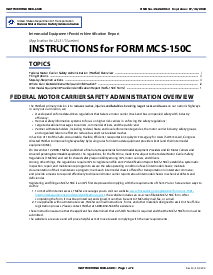 Form MCS-150C - Thumbnail