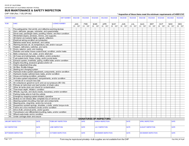CHP 108A Bus Maintenance_ Safety Inspection