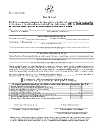 Georgia Bill of Sale Form T-7 - Thumbnail