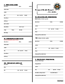 Picture of Personal Health Record Template