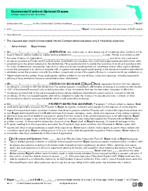 Commercial Contract Optional Clauses - Thumbnail