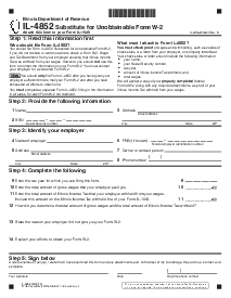 Illinois Form IL-4852 - Thumbnail