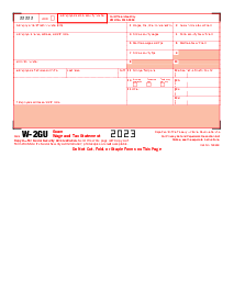 Form W-2GU - Thumbnail