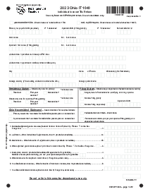 Ohio Form IT 1040 - Thumbnail