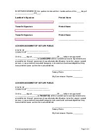 Washington Commercial Lease Agreement - Thumbnail