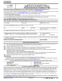 Form 15227, IRS IP PIN Application - Thumbnail