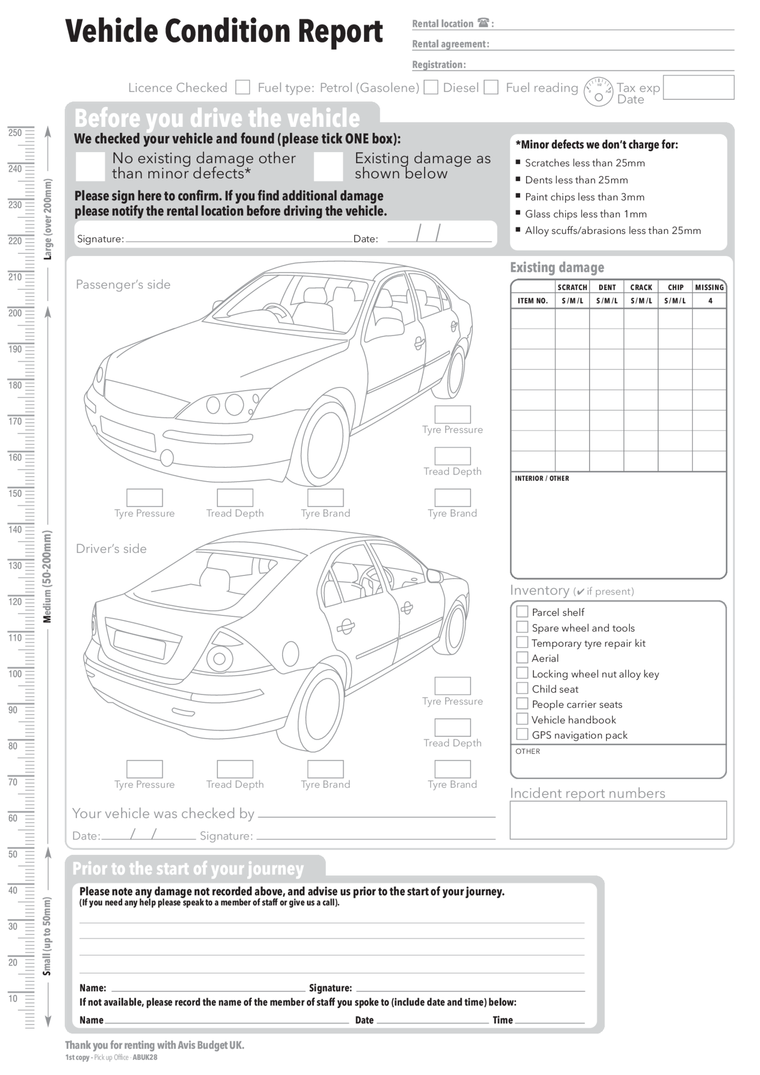 Vehicle Condition Report - Thumbnail