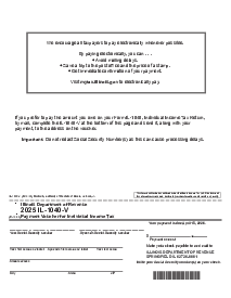 Form IL-1040-V - Thumbnail