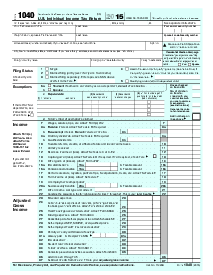 Form 1040 (2015) - Thumbnail