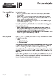 Centrelink MOD P Form - Thumbnail