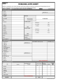 Personal Data Sheet - Thumbnail