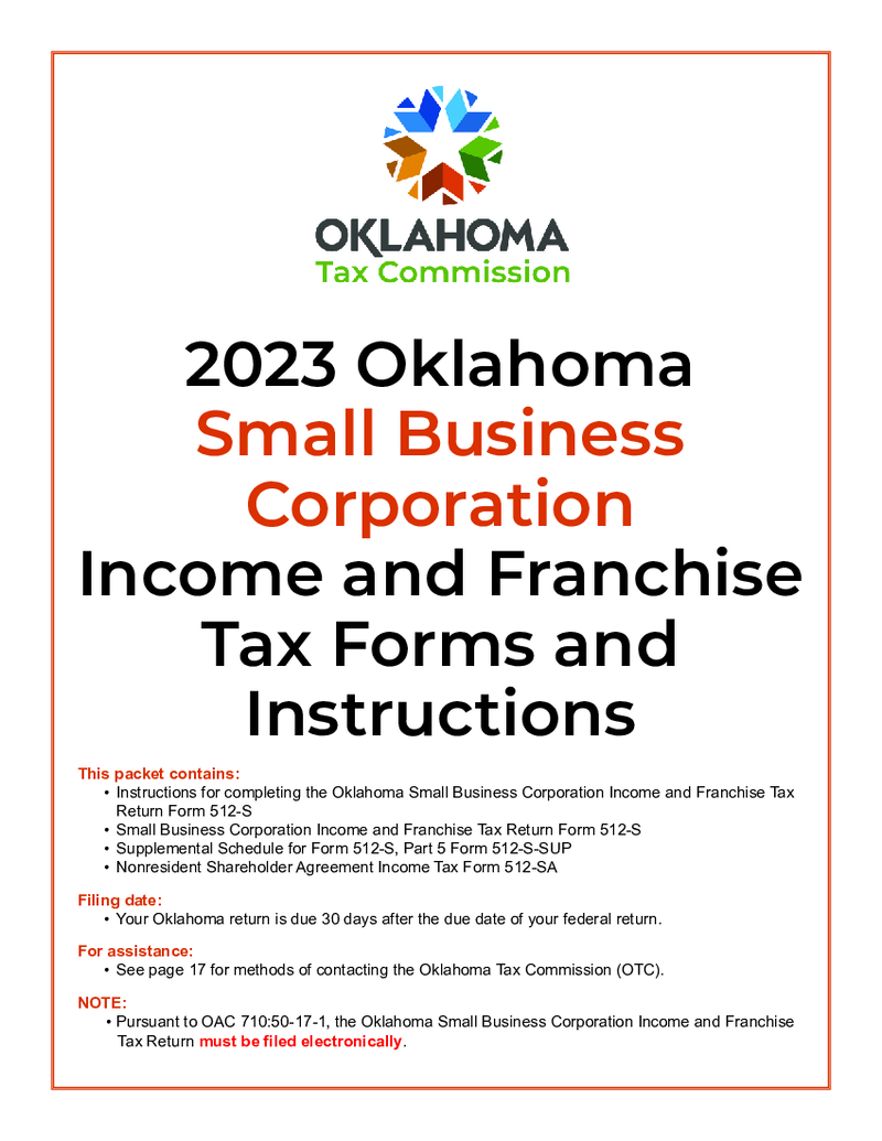 Oklahoma Form 512-S