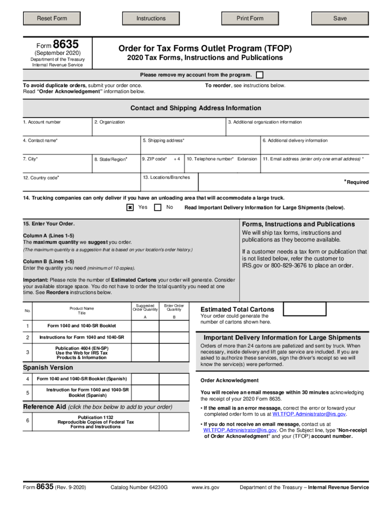 Form 8635