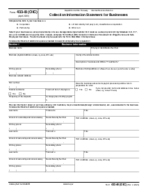 433-B (OIC) Collection Information Statement for Businesses - Thumbnail