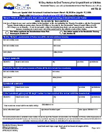 BC 10 Day Notice to End Tenancy - Thumbnail