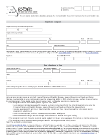 Form MO-SCC - Shared Care Tax Credit - Thumbnail