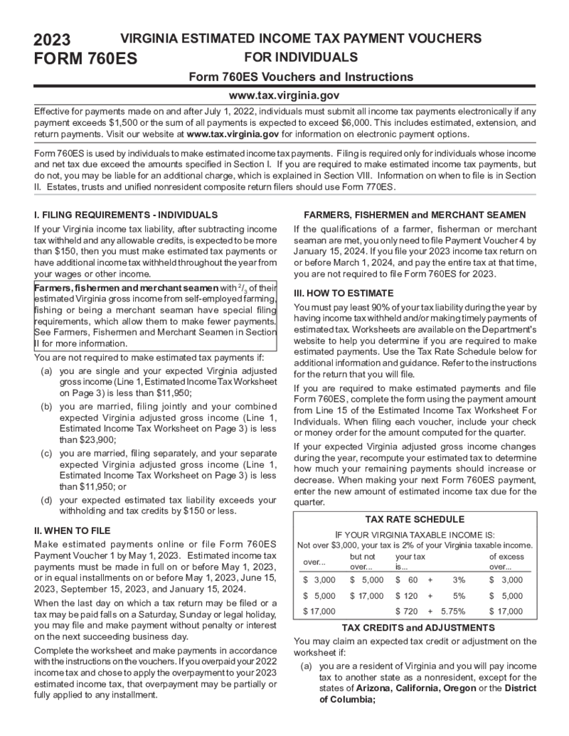 Form 760-ES