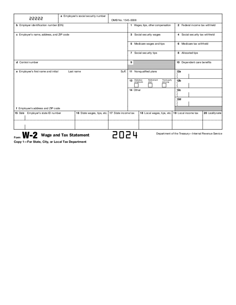 W-2 Form 2024