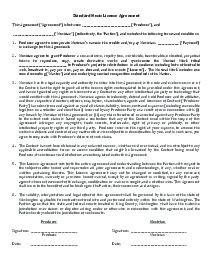 Music License Contract Template - Thumbnail