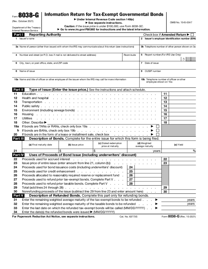 Form 8038-G