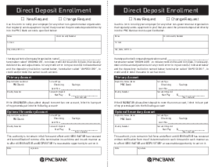 PNC Bank Direct Deposit Form - Thumbnail