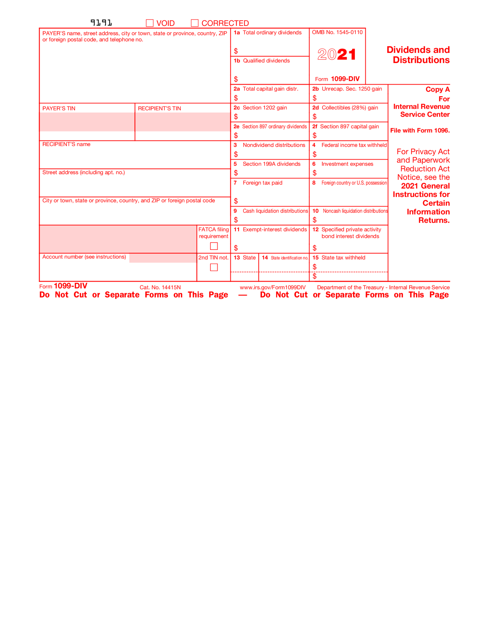 Form 1099-DIV (2021) - Thumbnail