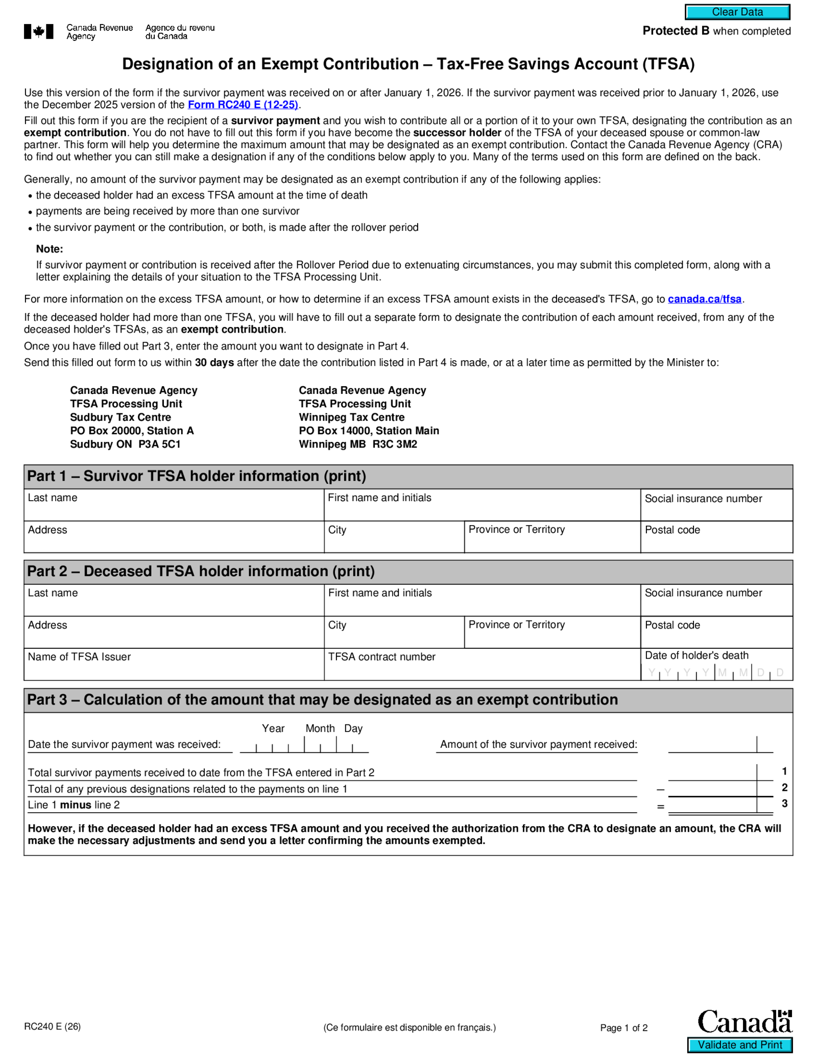 Form RC240 - Thumbnail