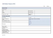 JSA Form Template - Thumbnail