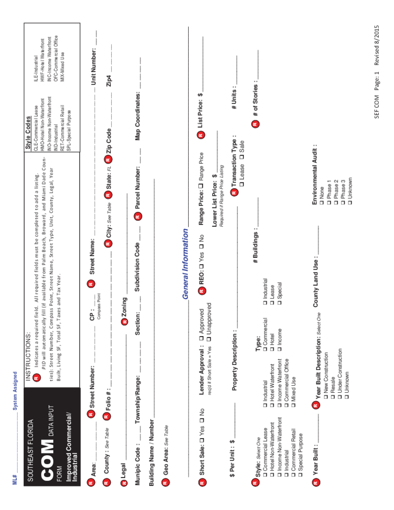 SEF Matrix