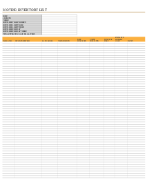 Moving Inventory List - Thumbnail