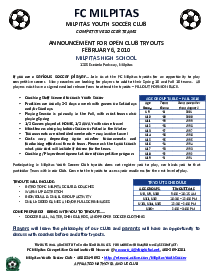 Fillable Soccer Tryout Evaluation Form Pdf - Thumbnail