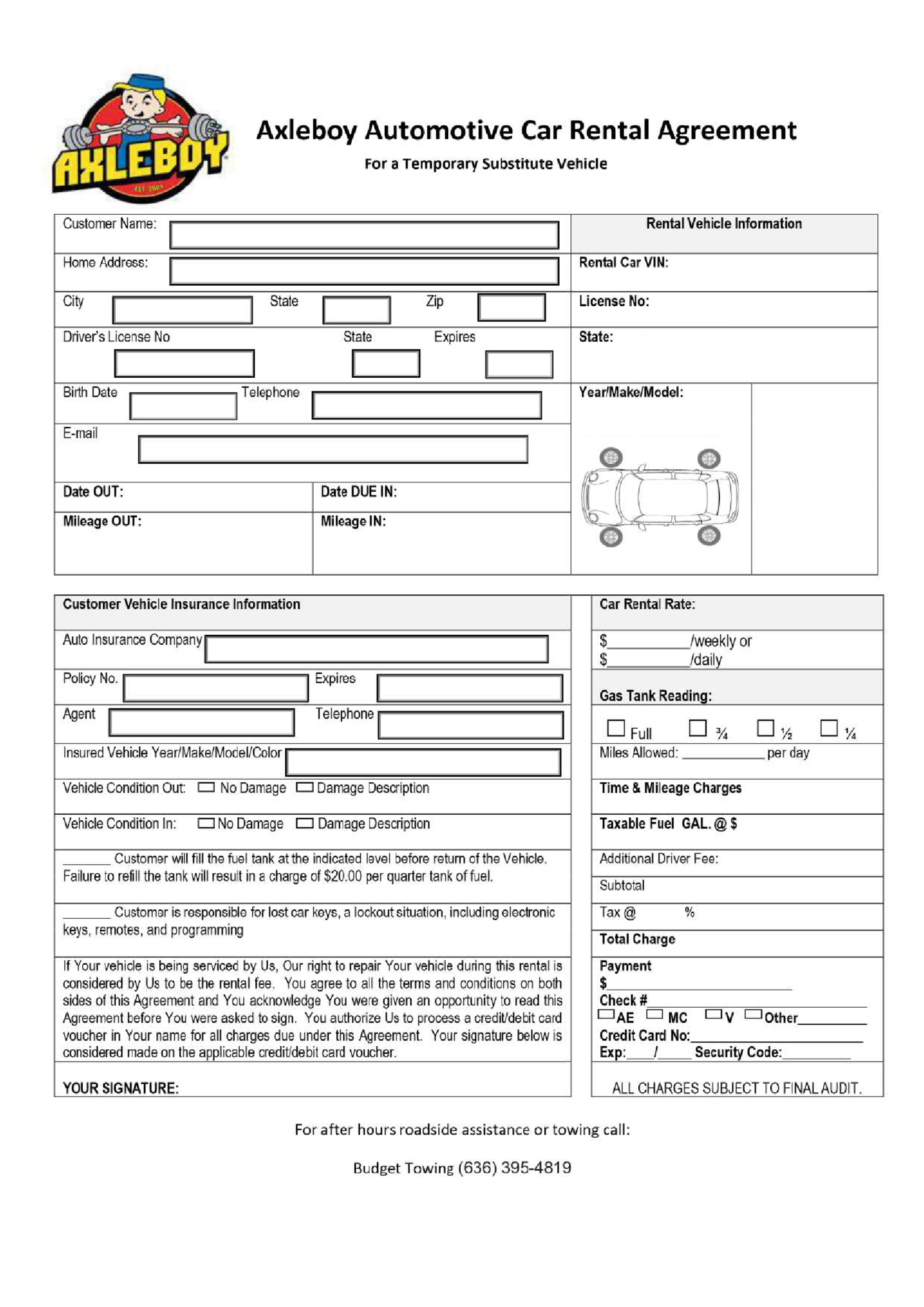 Axleboy Automotive Car Rental Agreement - Thumbnail