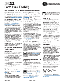 Form 1040-ES (NR) (2022) - Thumbnail