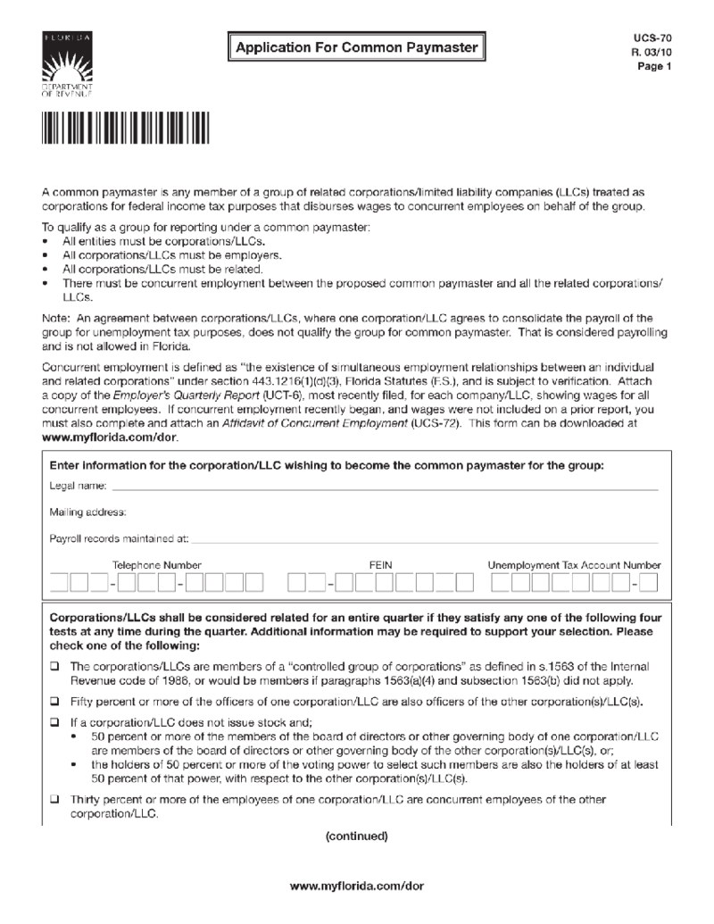 Common Paymaster Agreement