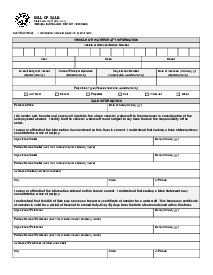 Indiana Bill of Sale Form - Thumbnail