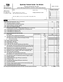 Form 720 (June 2022), Quarterly Federal Excise Tax Return - Thumbnail