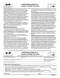 Form W-4P (2021) - Thumbnail