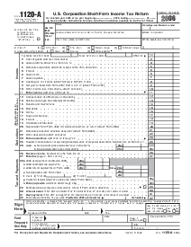 Form 1120-A - Thumbnail