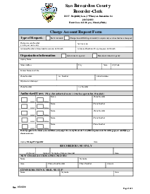 Charge Account Request Form - Thumbnail