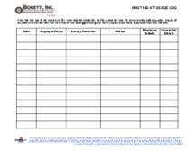 First Aid Kit Usage Log - Thumbnail