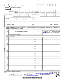 Form MO-851 - Affiliations Schedule - Thumbnail