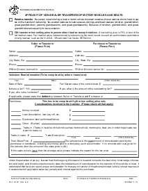 Affidavit of Non-Dealer Transfers of Motor Vehicles and Boats - Thumbnail