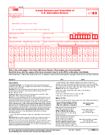 Fillable IRS 1096 Form (2023) - Thumbnail