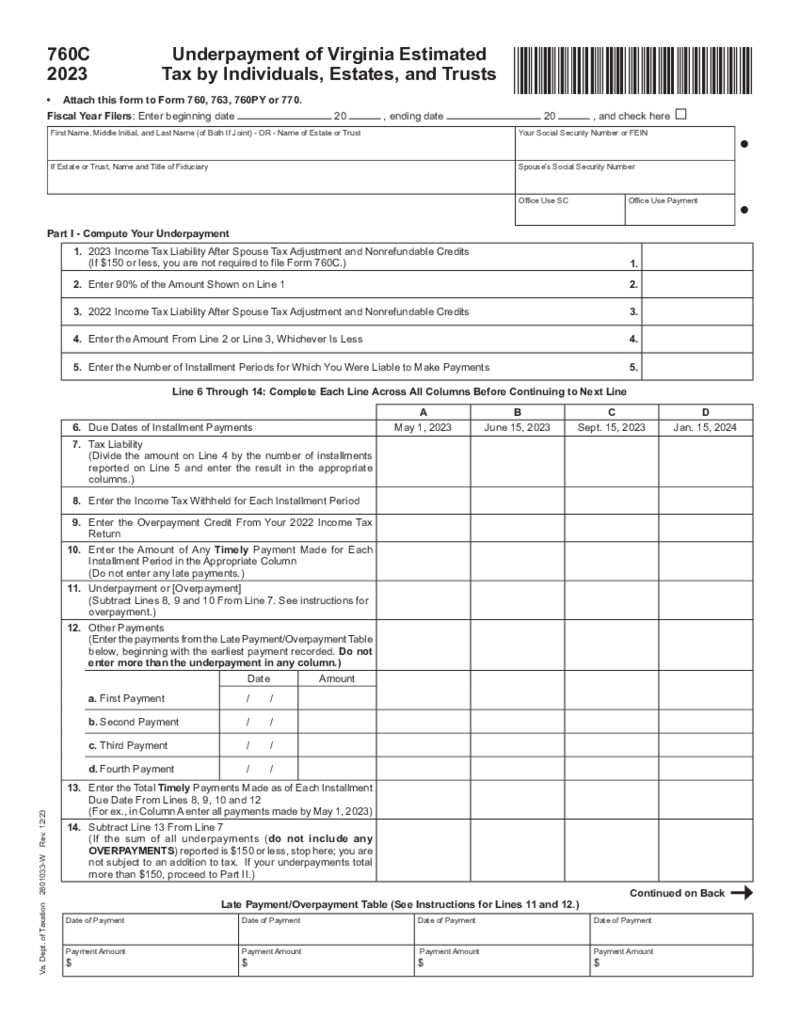 Form 760C