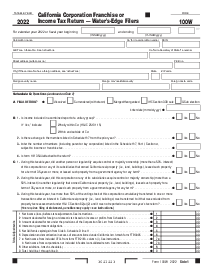 CA Form 100W (2022) - Thumbnail