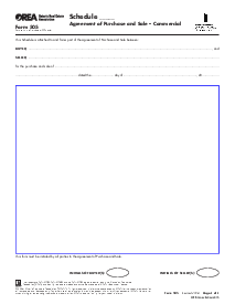 Form 505, Schedule - Agreement of Purchase and Sale - Thumbnail