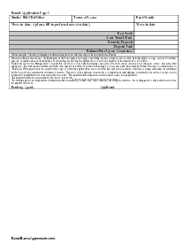 Massachusetts Standard Rental Application - Thumbnail