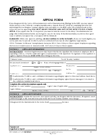 Appeal Form DE 1000M Rev. 8 (5-19) - Thumbnail